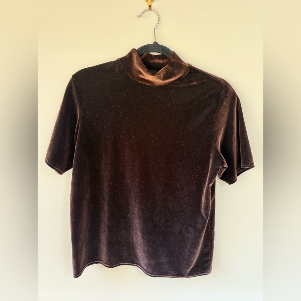 Women’s vintage Brown Velvet Shirt